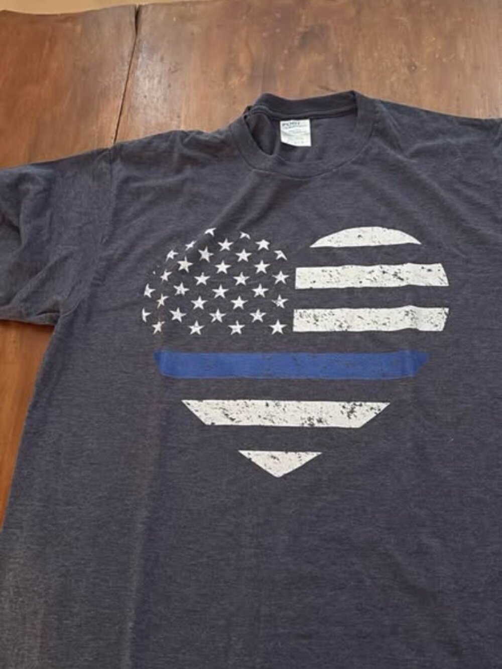 Thin blue line heart shirt